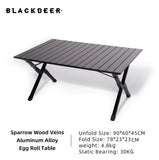 Blackdeer - Sparrow Wood Veins Aluminum Egg Roll Table