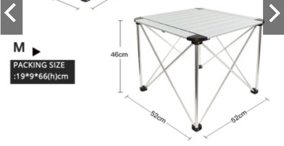 Blackdeer - square aluminum alloy folding table (M size)