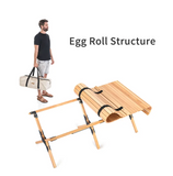 outdoor folding egg roll table - Wood
