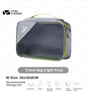 travel bag (Light Grey M - رمادي ميديوم)