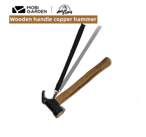 Wooden handle copper hammer