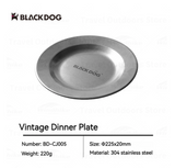 BLACKDOG retro dinner plate