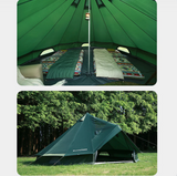Blackdeer - 5-8 Person Camping Tent Cotton Pyramid Army Large **حجم كبير - لون اخضر**