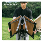 Blackdeer - Aviator-Speed opening aluminum alloy folding table-walnut color
