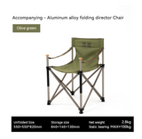 Blackdeer - Aluminum Alloy Folding Director's Chair Olive Gray