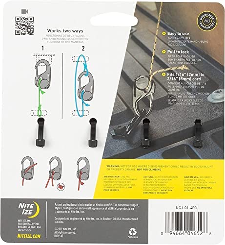 NiteIze CamJam® Cord Tightener - 4 Pack - Plastic