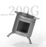 Mini titanium wood stove