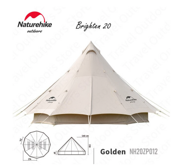 Brighten 20 pyramid tent + **With Matt**
