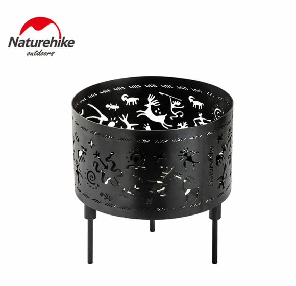 Fh04 Burning fire round pit - **Small/Black**