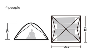 خيمة التلقائي 3 أشخاص