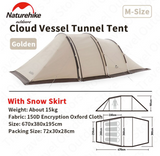 Cloud vessel tunnel tent