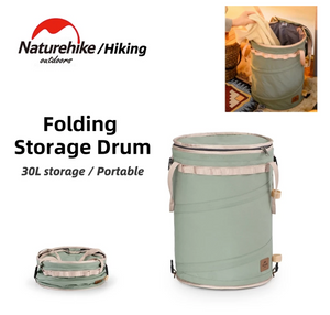 Folding storage round bucket