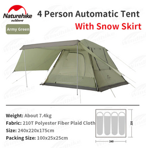 Ango popup tent 4 man (with skirt snow)