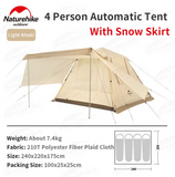 Ango popup tent 4 man (with skirt snow)