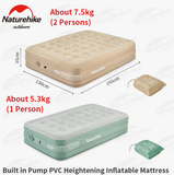 pvc heightened air mattress with air pump