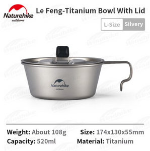 Titanium Bowl with lid