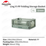 PP folding storage basket