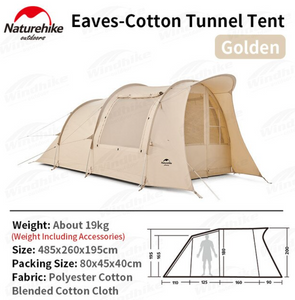 Eaves cotton tunnel tent