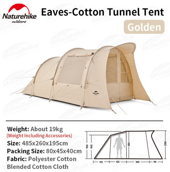 Eaves cotton tunnel tent