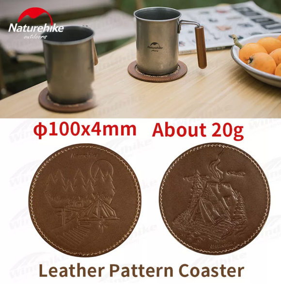 cow leather pattern coaster