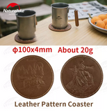 cow leather pattern coaster