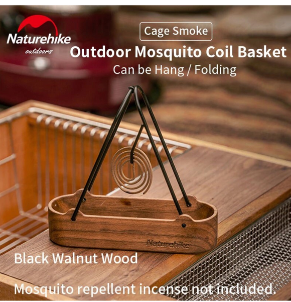 Black walnut mosquito coil box