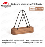 Black walnut mosquito coil box