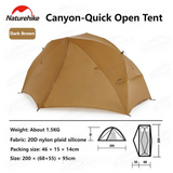 canyon single off the ground One touch open tent