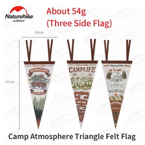 (Flagstar)-Triangle Camp Felt Flag