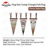 (Flagstar)-Triangle Camp Felt Flag