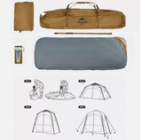 Wet and dry separation shower tent