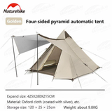 Four-sided pyramid automatic tent(with hall pole)