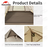 Four-sided pyramid automatic tent(with hall pole)