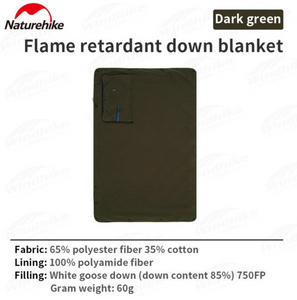 flame retardant goose down blanket