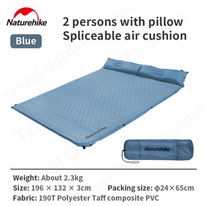 D02- double man spliced sleeping mat with pillow