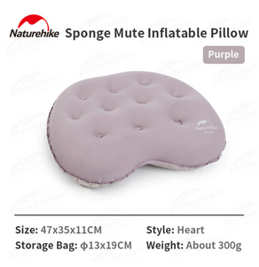 Sponge Silent Inflatable Pillow