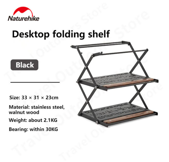 tabletop folding shelf