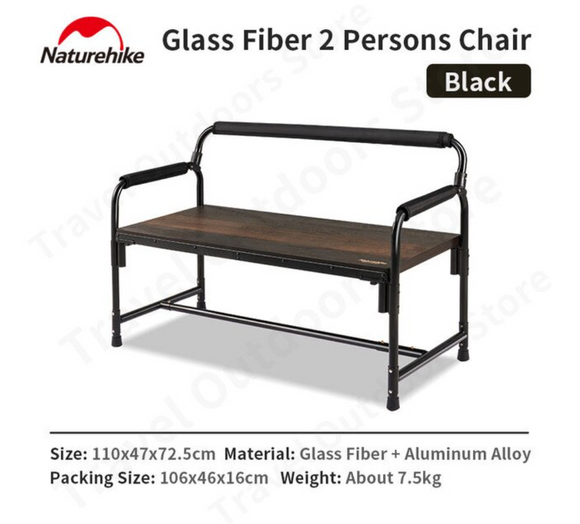 Fiberglass Double Chair (FG06)