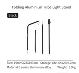 Outdoor folding aluminum lamp pole