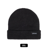 Double layer wool knitted hat