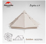 Cotton Pyramid Tent Brightchen 6.4