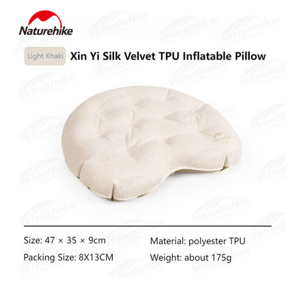 Velvet TPU inflatable pillow