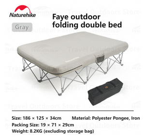 XJC13 outdoor folding double bed **Without mattress - بدون مرتبة**