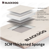 BLACKDOG thicken Sponge self inflatable sleeping pad with pillow