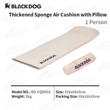 BLACKDOG thicken Sponge self inflatable sleeping pad with pillow