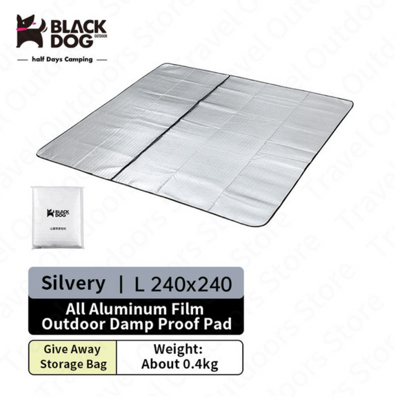BLACKDOG Moisture proof aluminum mat 240x240cm (L-Size)