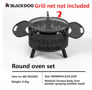 BLACKLOG round barbecue oven