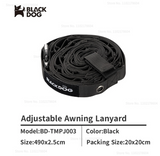 BLACKDOG Adjustable Canopy Lanyard "black 4.9m "
