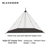 Night elf teepee tent sand brown - Tent beige/Inner tent