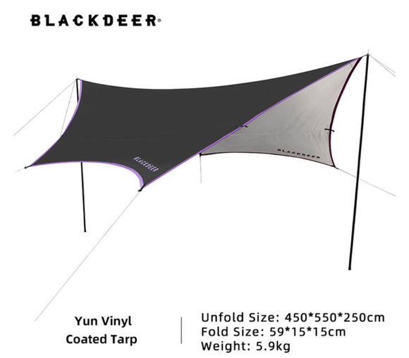 Yun vinly coated tarp - **Black - اللون اسود**